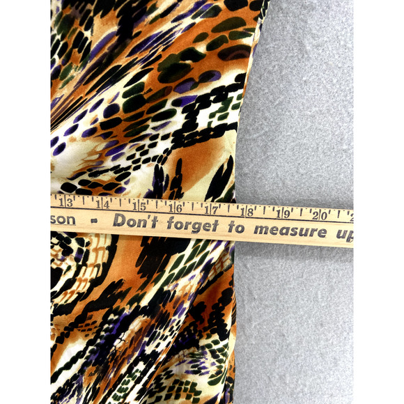 ICE Dress Womens Size 14 Brown Animal Print Multicolor Sleeveless Lined Contrast - Picture 6 of 11